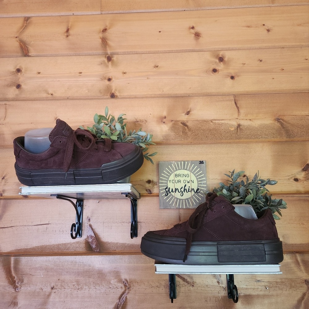 Converse Chuck All Star Cruise Totally Fudged Brown Suede Leather M 10.5 WMN 12